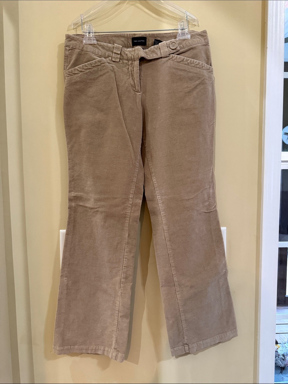 The Limited Corduroy Boot-Cut Pants in Taupe